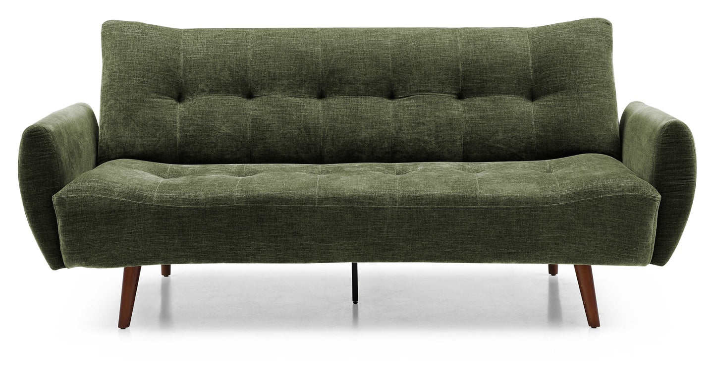 The Alex Sofa Bed combines contemporary design with practical functionality and features a versatile click-clack mechanism for effortless transformation from sofa to bed. Shop online today at www.nobleandnook.co.uk