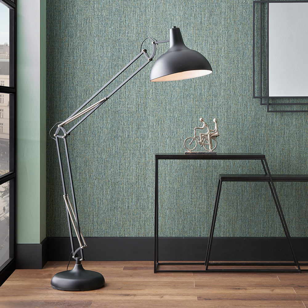 The Alonzo Matt Black Metal Task Floor Lamp - a sleek and contemporary design of the industrial task lamp offering an enhancement to any room. Shop online now at www.nobleandnook.co.uk