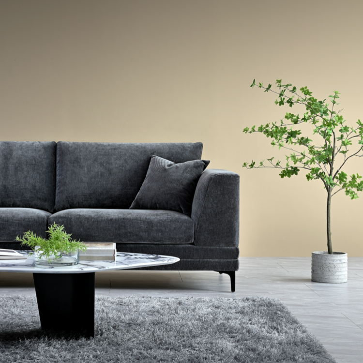 Shop the Aluxo Lenox 2 and 3 Seater Sofas in Steel Velvet, timeless mid-century modern sofas with deep sumptuous cushions for you to sink into and relax. Crafted with a solid wooden frame and high-density foam padding. Shop online today at www.nobleandnook.co.uk