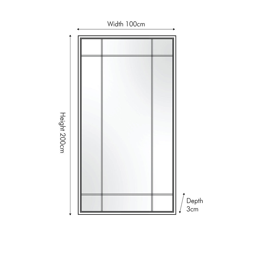 Make a bold statement with this large rectangular floor mirror, perfect in a bedroom or entrance hall for that final glance. FREE UK MAINLAND DELIVERY. Shop online now at www.nobleandnook.co.uk. Pacific Lifestyle