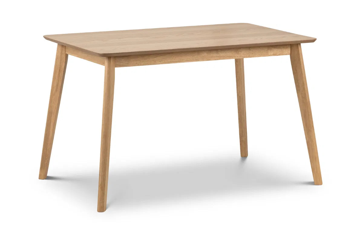 Enhance your dining space with the Norden Oak Veneer Dining Table, a perfect blend of timeless style and modern craftsmanship. Shop online today at www.nobleandnook.co.uk