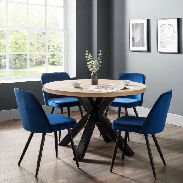 A pair of Burgess Velvet Dining Chairs