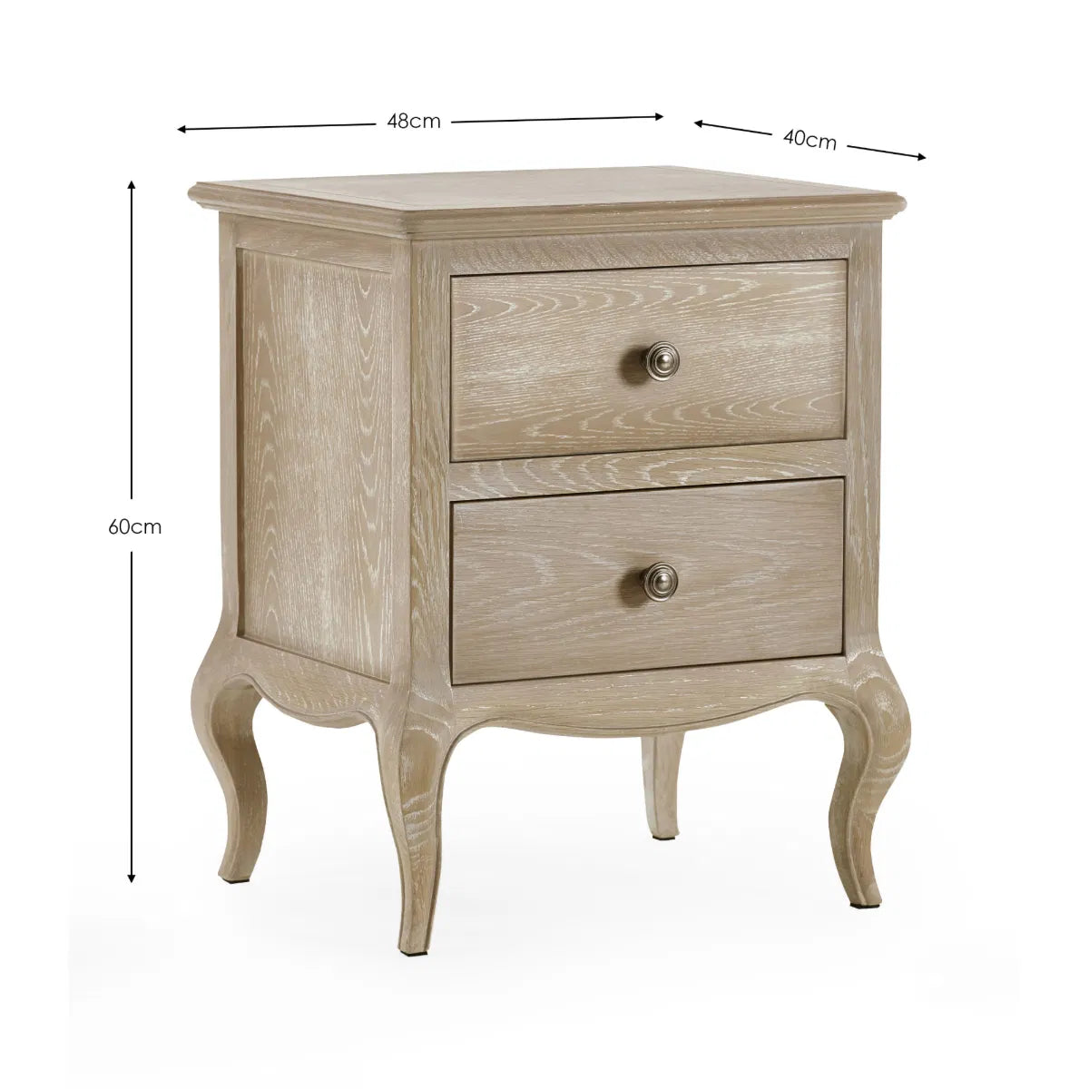 Camille 2 Drawer Bedside