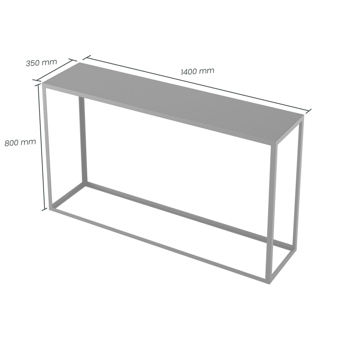 Shop the Grafton Console Table with concrete-effect top paired with a slimline slate grey metal frame, making this a versatile addition to any hallway, living room, or workspace. Shop online today at www.nobleandnook.co.uk