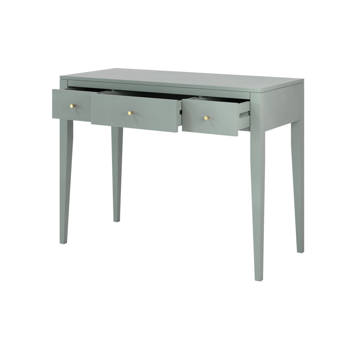 Shop this beautifully crafted pigeon grey console table, designed to combine elegance and functionality. Perfect for hallways, living rooms, or bedrooms. Shop online today at www.nobleandnook.co.uk