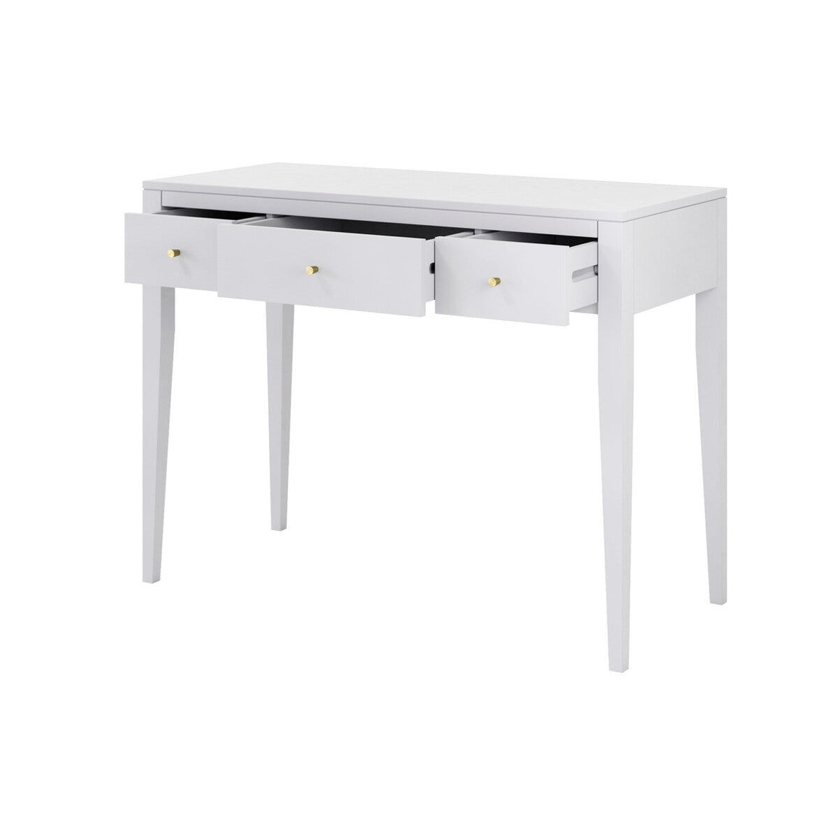 Shop this beautifully crafted white console table arrives fully assembled is perfect for hallways, living rooms, or bedrooms. Shop online today at www.nobleandnook.co.uk