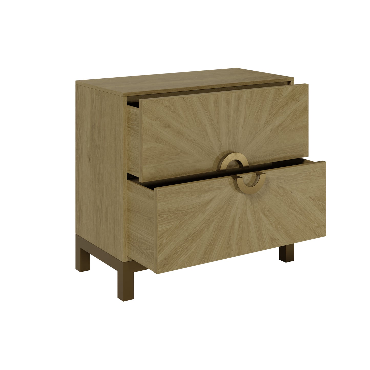 Shop the exquisite two-drawer chest, crafted from luxurious oak with oak sunburst sandblasted effect. FREE UK MAINLAND DELIVERY. Shop online now at www.nobleandnook.co.uk