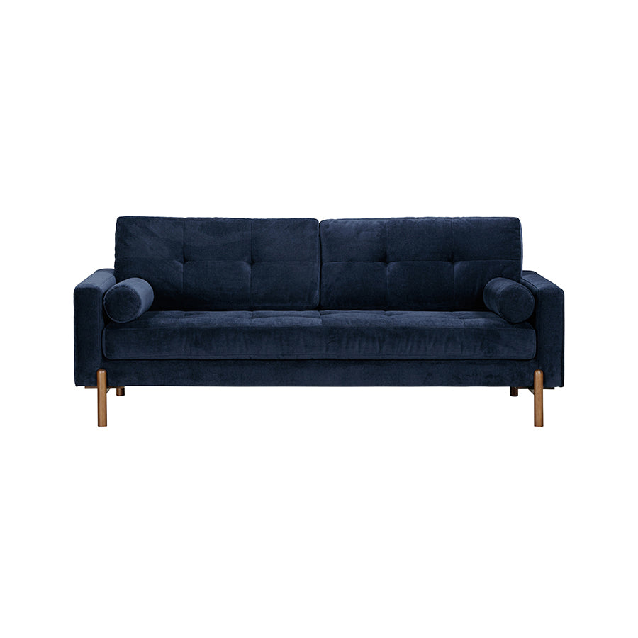 The Candover Upholstered Sofa in Blue Textured Fabric