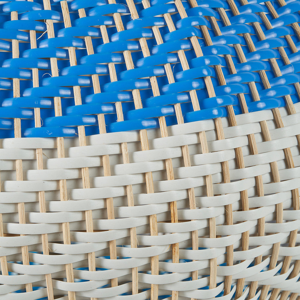Elevate your home décor with the Brera Large Rattan Table Lamp in Cobalt, a vibrant and textural statement piece crafted in partnership with Designers Guild. Shop online today at www.nobleandnook.co.uk