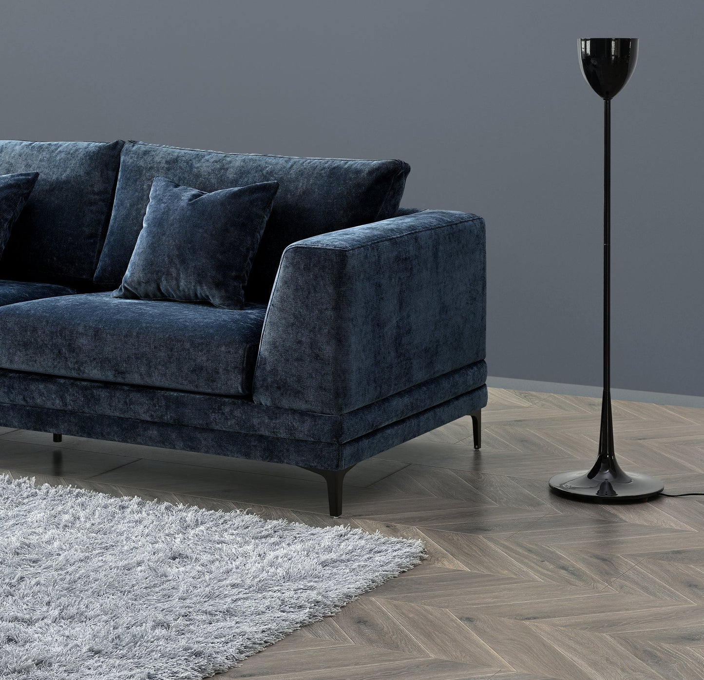 Shop the Lenox 2 and 3 Seater Sofas in Aegean Blue Velvet, timeless mid-century modern sofas with deep sumptuous cushions for you to sink into and relax. Crafted with a solid wooden frame and high-density foam padding. Shop online today at www.nobleandnook.co.uk