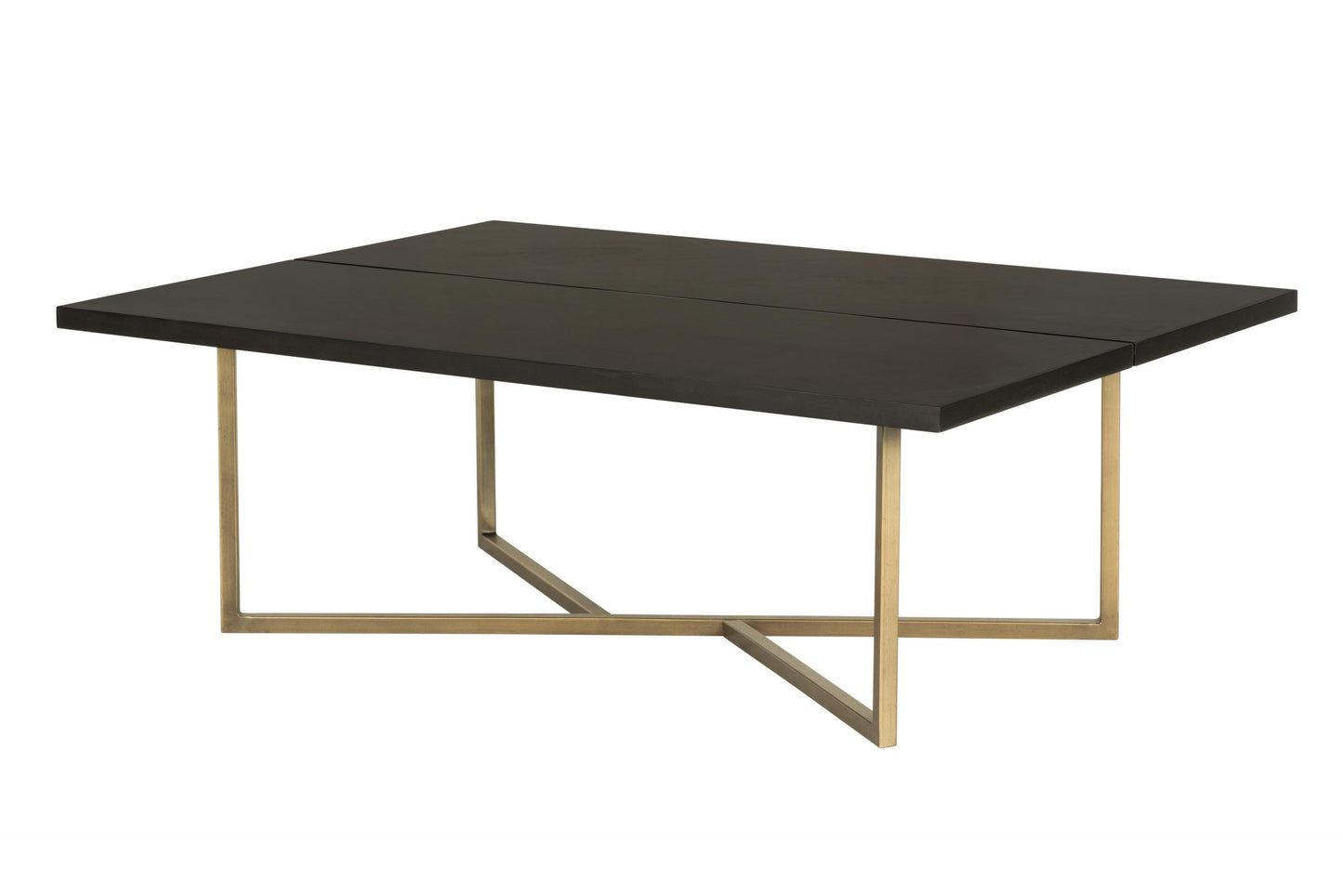 Crafted with a rich chocolate brown finish, this rectangular table boasts a Tobin bronze seam and a painted steel base in Tobin bronze for a luxurious touch. Shop online now at www.nobleandnook.co.uk