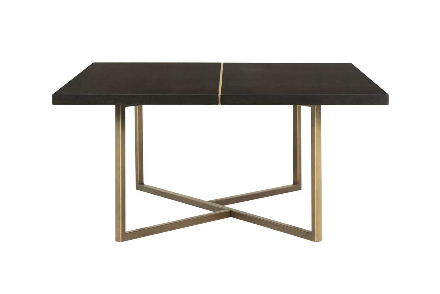 Crafted with a rich chocolate brown finish, this rectangular table boasts a Tobin bronze seam and a painted steel base in Tobin bronze for a luxurious touch. Shop online now at www.nobleandnook.co.uk