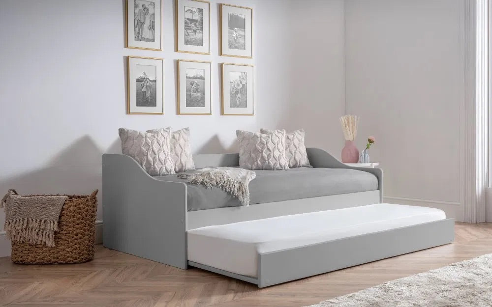 The Elba Daybed is perfect for lounging or accommodating overnight guests. Adapts beautifully to both children's rooms and guest spaces alike. Shop today at www.nobleandnook.co.uk
