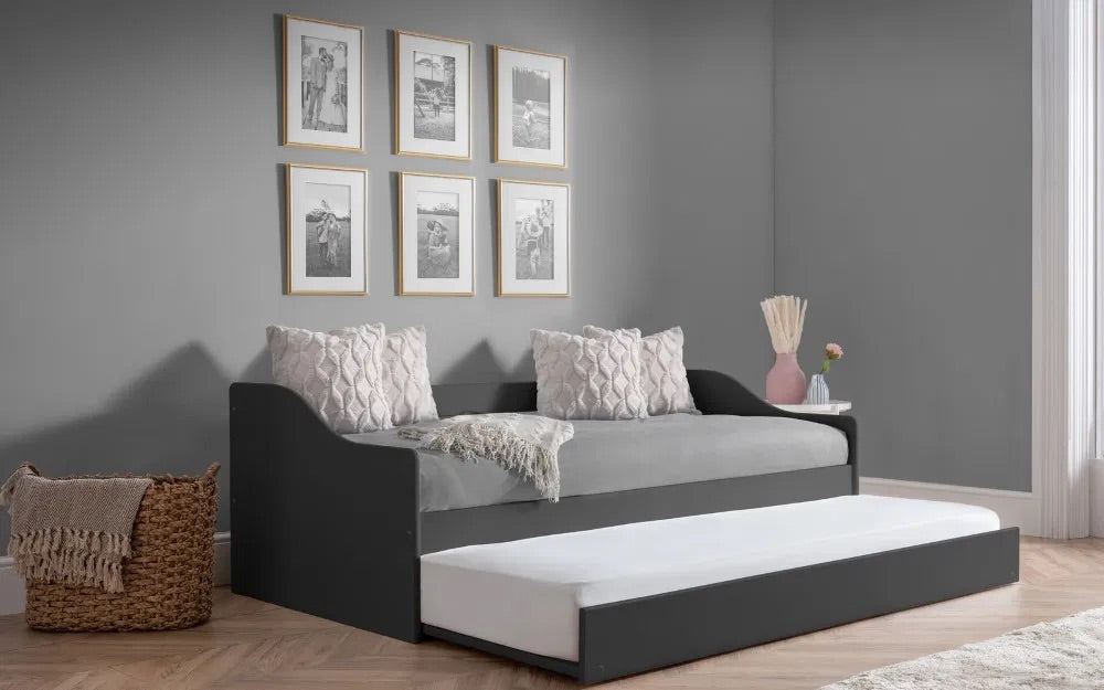 The Elba Daybed is perfect for lounging or accommodating overnight guests. Adapts beautifully to both children's rooms and guest spaces alike. Shop today at www.nobleandnook.co.uk