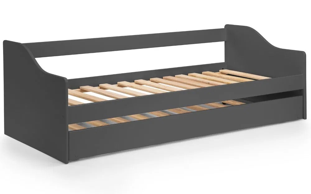 The Elba Daybed is perfect for lounging or accommodating overnight guests. Adapts beautifully to both children's rooms and guest spaces alike. Shop today at www.nobleandnook.co.uk