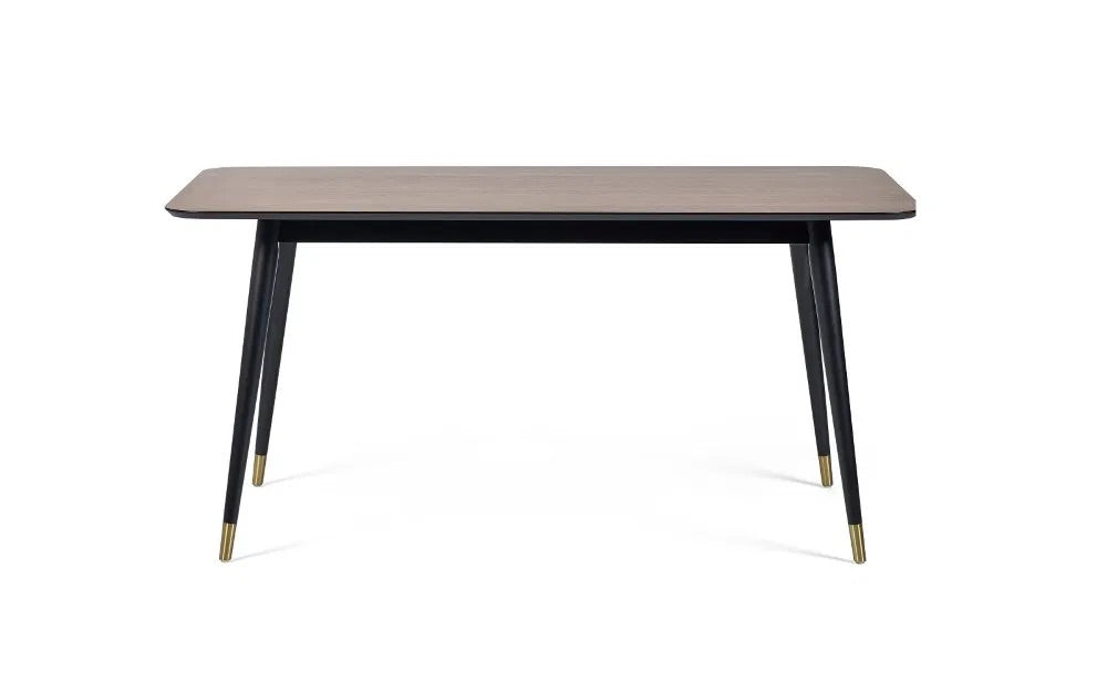 The Findlay Rectangular 4-6 Seater Dining Table in Walnut and Black