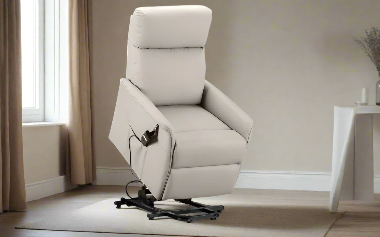 The Helena Rise and Recline Chair offers exceptional comfort and practicality, making it the perfect choice for those seeking style and functionality in their living space. Shop online today at www.nobleandnook.co.uk