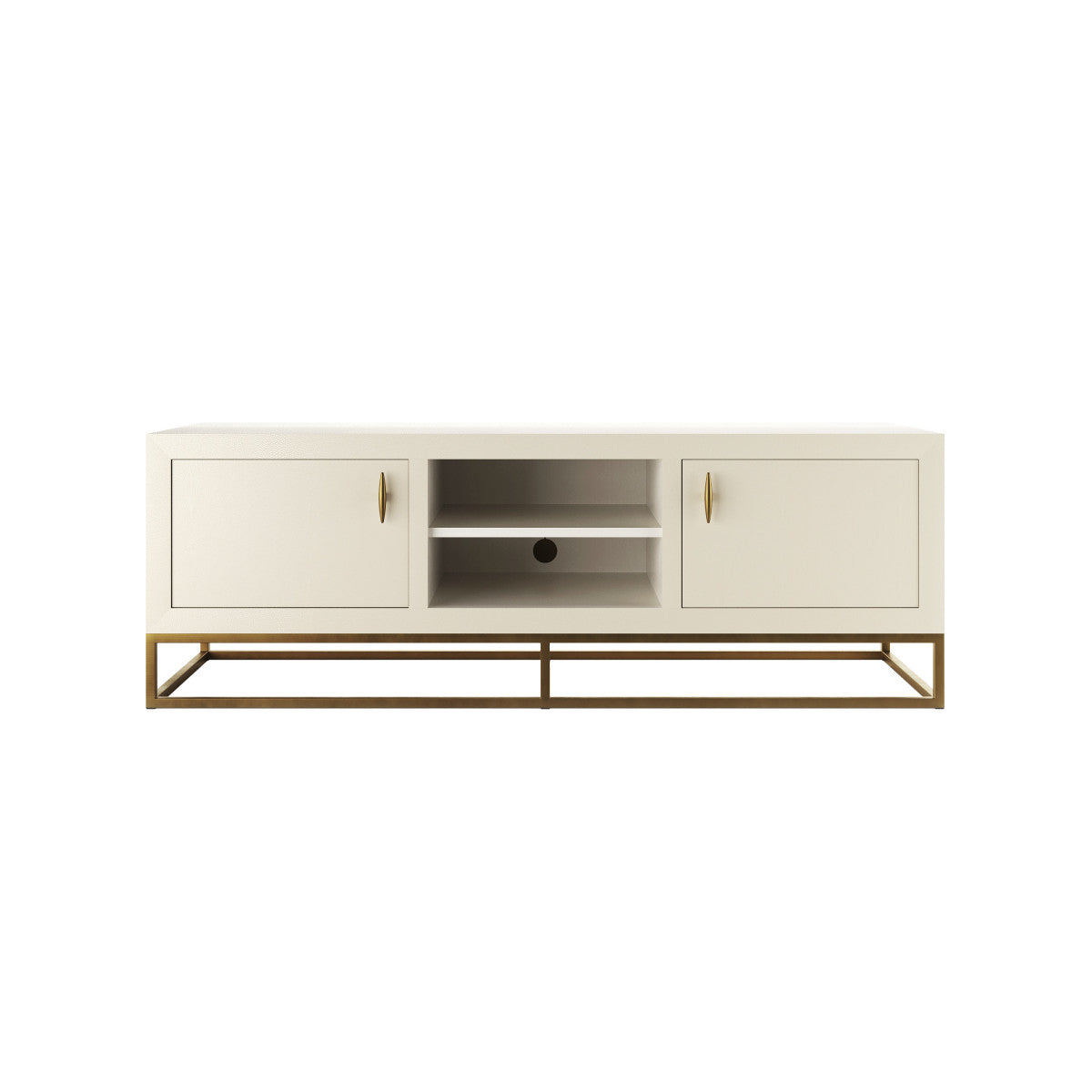 Shop the Hampton TV Unit in luxurious Ivory shagreen, perfect for your TV and media needs. Shop online today at www.nobleandnook.co.uk