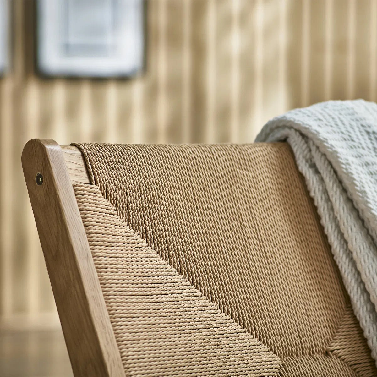 Icaria Oak Chair with Woven Detail