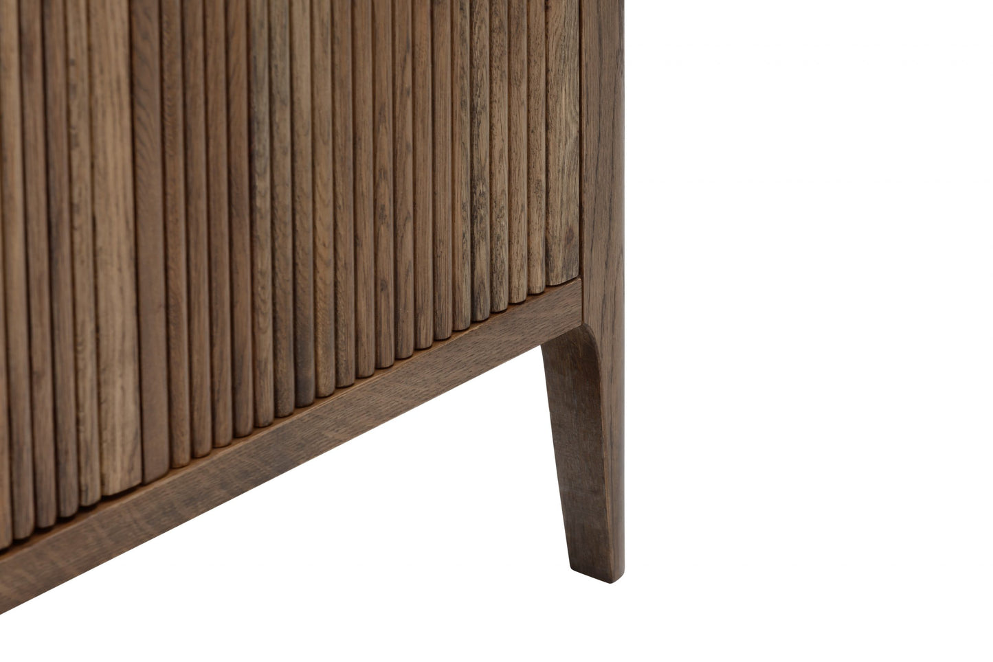 Shop the Abberley Sideboard in Brown stained oak with ribbed design and visible wood grain for a standout look. FREE UK Mainland Delivery. Shop online today at www.nobleandnook.co.uk