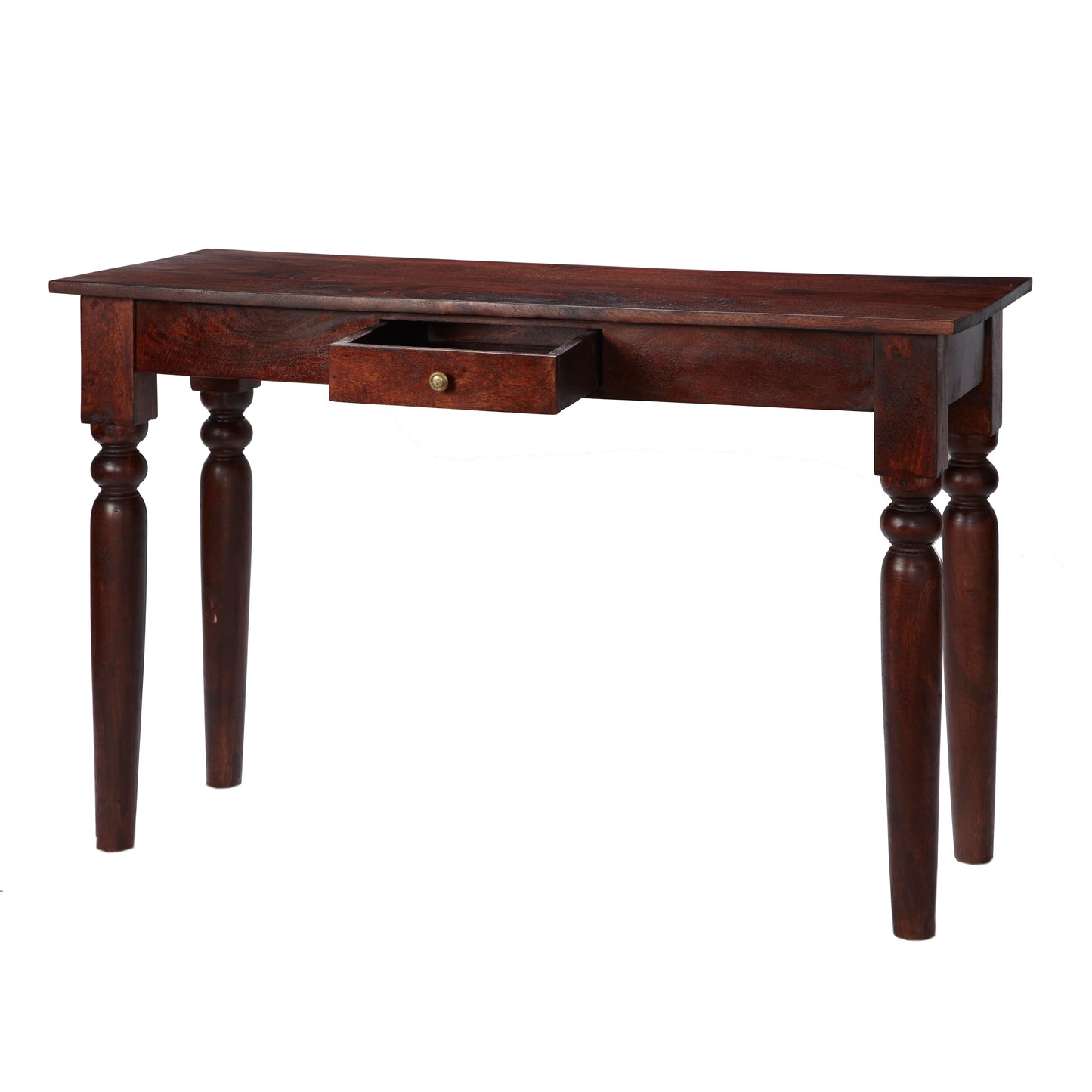 Crafted from Solid Mango Wood – Durable, sustainable, and full of character Warm Mahogany Finish - Deep, rich tone adds elegance to any room. Shop online at www.nobleandnook.co.uk