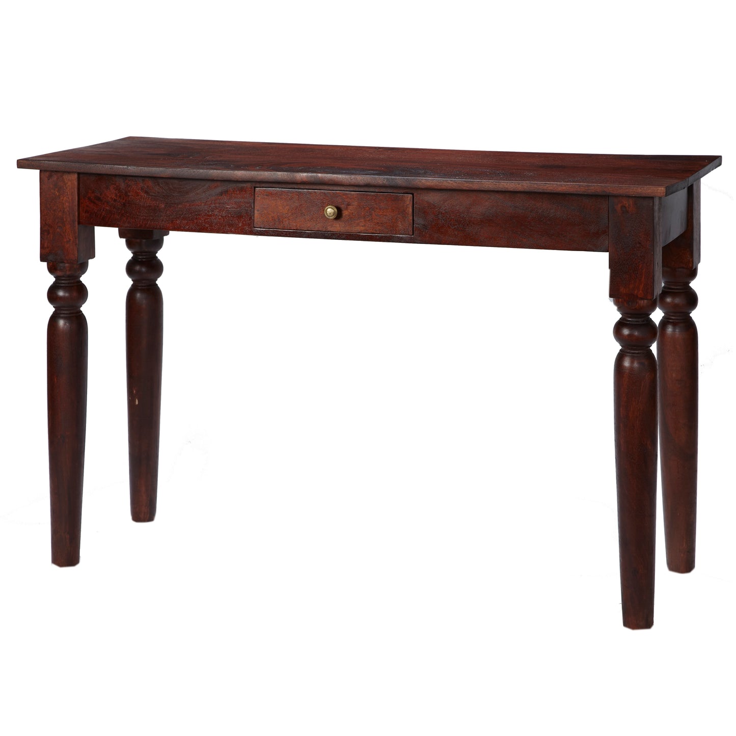 Crafted from Solid Mango Wood – Durable, sustainable, and full of character Warm Mahogany Finish - Deep, rich tone adds elegance to any room. Shop online at www.nobleandnook.co.uk