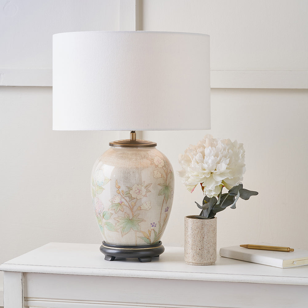 Daikon Flower Medium Glass Table Lamp Base – Hand-Blown Jenny Worrall Design