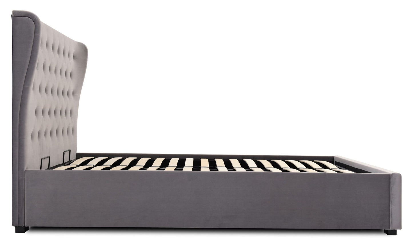 Experience ultimate comfort and sophistication with the Upholstered Wing Back Ottoman Bed, designed to elevate your bedroom with its timeless elegance. Shop online today at www.nobleandnook.co.uk