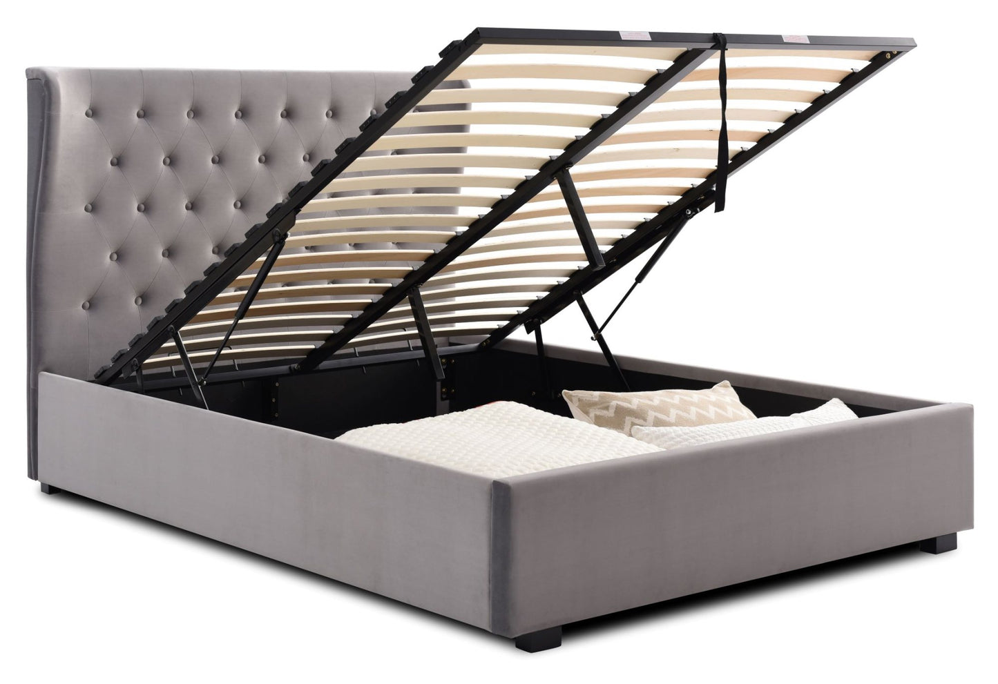 Experience ultimate comfort and sophistication with the Upholstered Wing Back Ottoman Bed, designed to elevate your bedroom with its timeless elegance. Shop online today at www.nobleandnook.co.uk