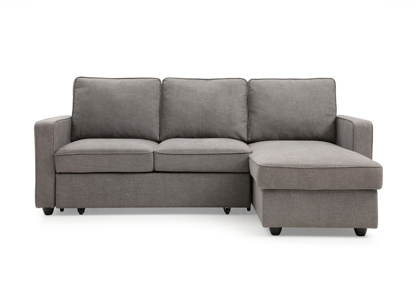 Upgrade your living space with the versatile Myles Corner Sofa Bed in Typhon Grey Textured Weave, a perfect combination of style, comfort, and functionality. Shop online today at www.nobleandnook.co.uk