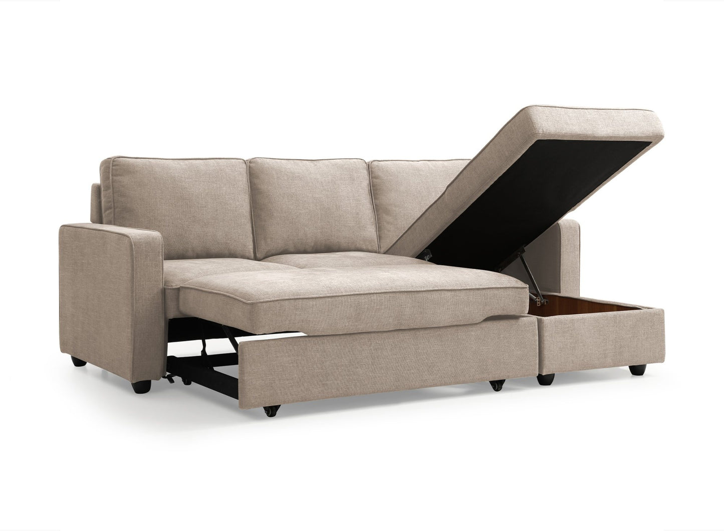 Myles Corner Sofa Bed | Natural