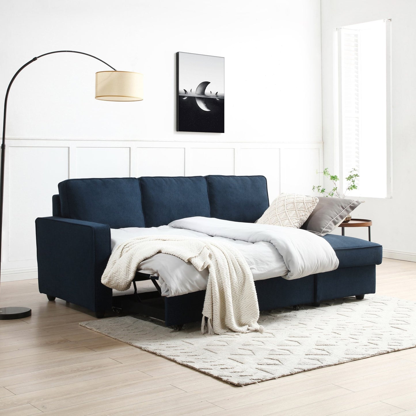 Upgrade your living space with the versatile Myles Corner Sofa Bed, a perfect combination of style, comfort, and functionality. Shop online today at www.nobleandnook.co.uk