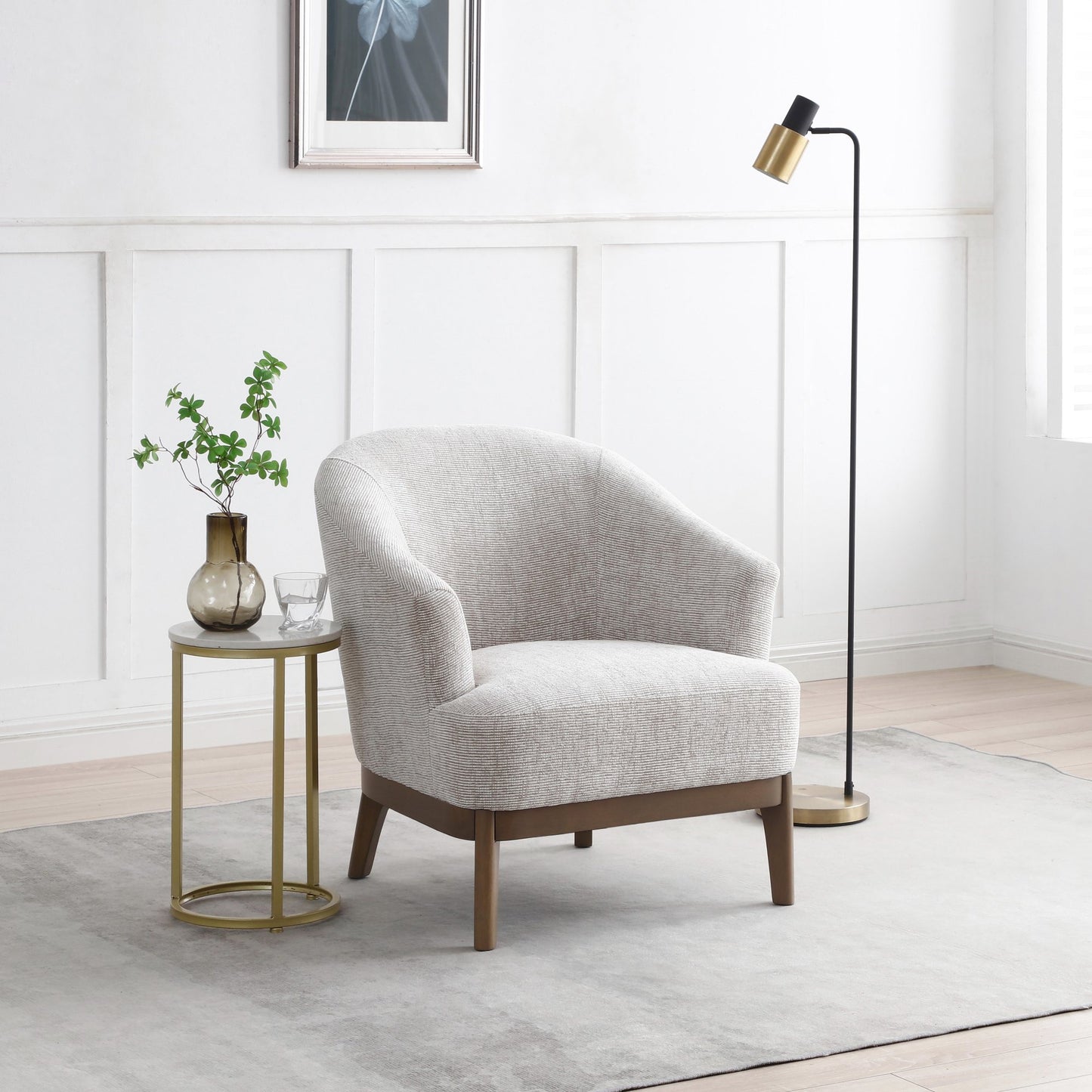 Experience the perfect blend of style and comfort with the Ella Tub Chair, designed to enhance any interior. Available in Soft Natural Chenille or Distressed Olive. Shop online today at www.nobleandnook.co.uk
