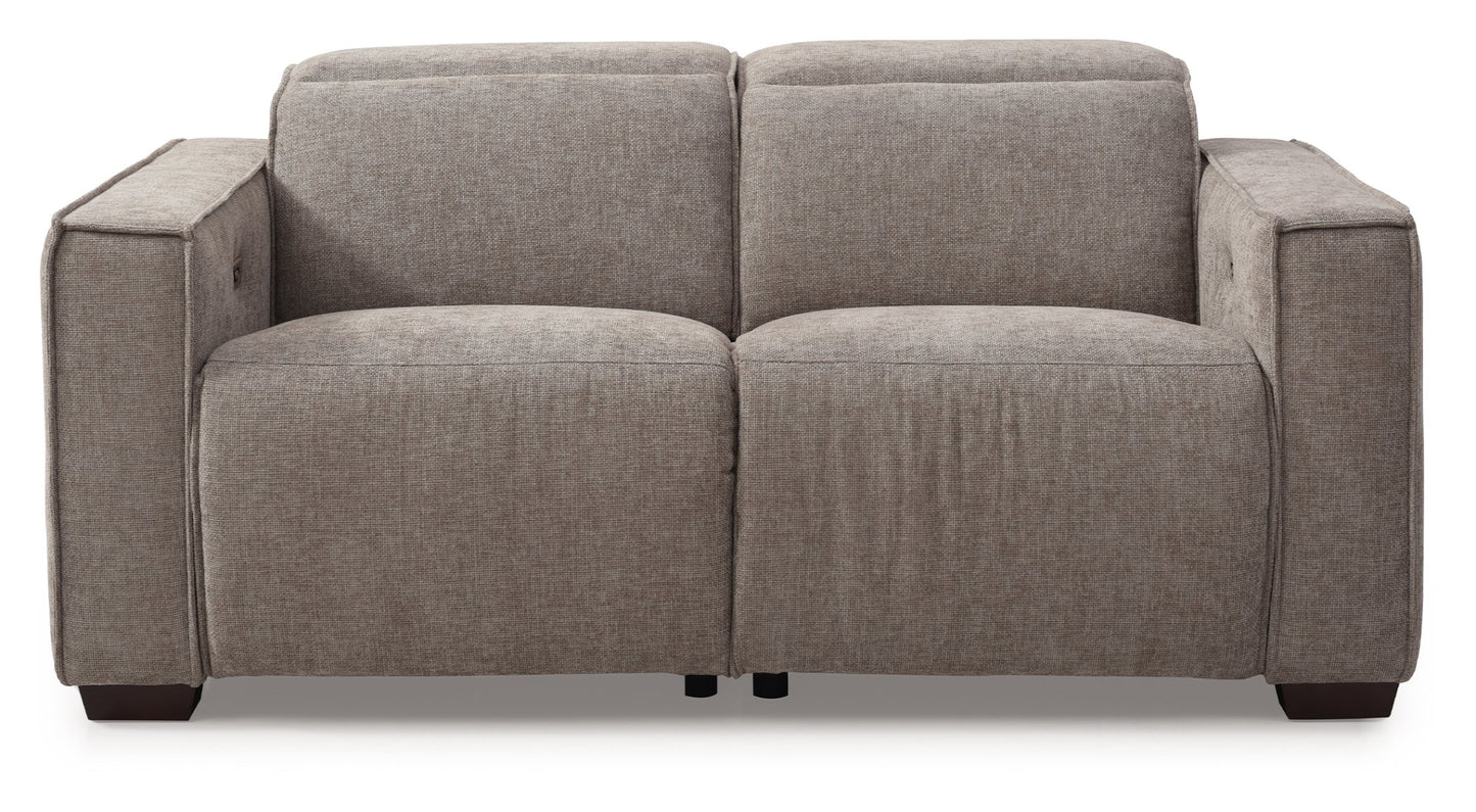 Primo Electric 2-Seater Recliner upholstered in a luxurious mole chenille weave, a perfect combination of functionality and style, offering luxurious comfort and a sleek design. Shop online today at www.nobleandnook.co.uk