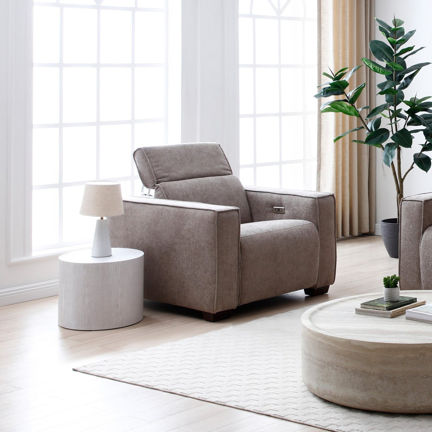 Shop the Primo Electric Recliner Chair, upholstered in a luxurious mole chenille weave. Exceptional relaxation with the added convenience of an electric reclining mechanism. Shop online today at www.nobleandnook.co.uk