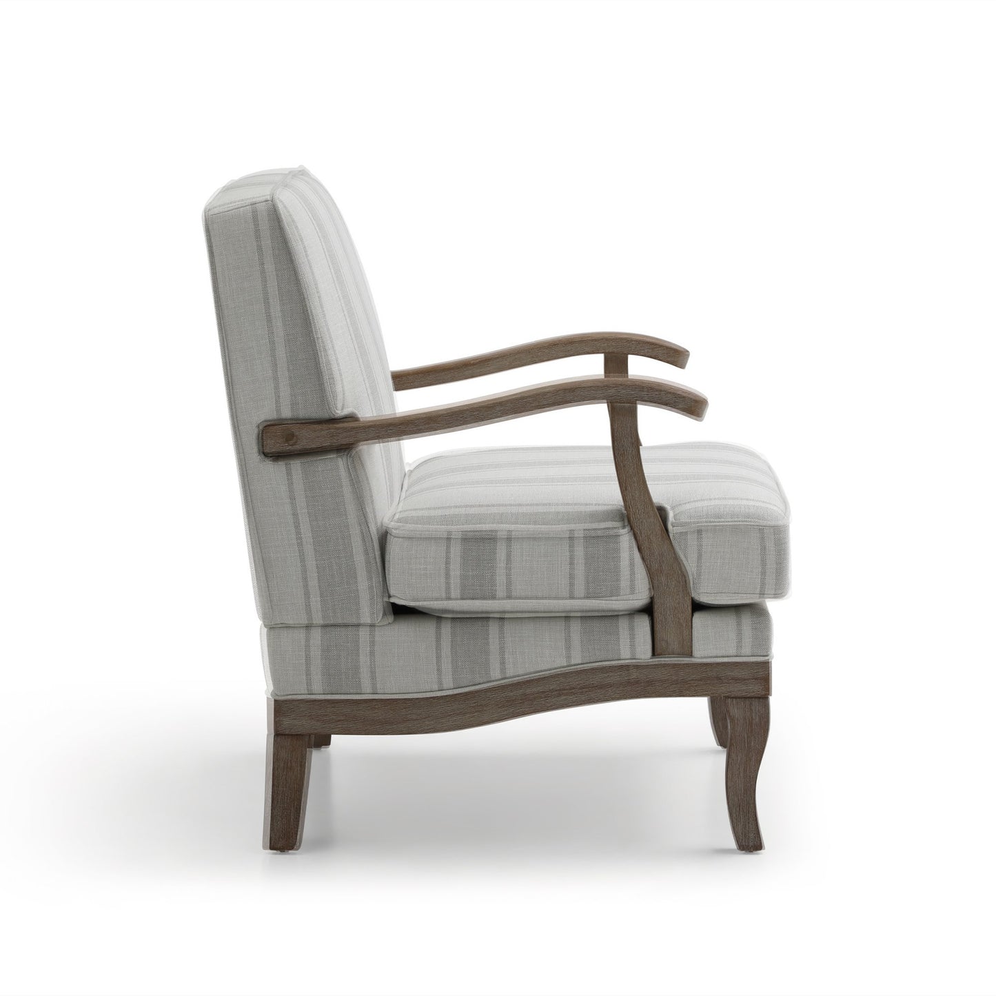 The Colwell Chair is a best-selling classic. Featuring gracefully curved wooden arms and legs, this armchair embodies timeless craftsmanship. Shop online today at www.nobleandnook.co.uk