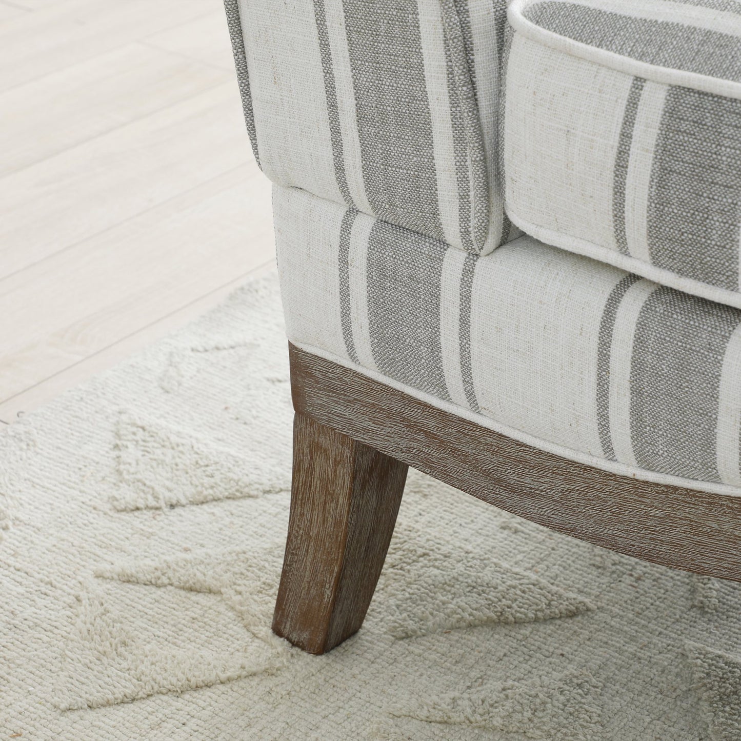 The Colwell Chair is a best-selling classic. Featuring gracefully curved wooden arms and legs, this armchair embodies timeless craftsmanship. Shop online today at www.nobleandnook.co.uk