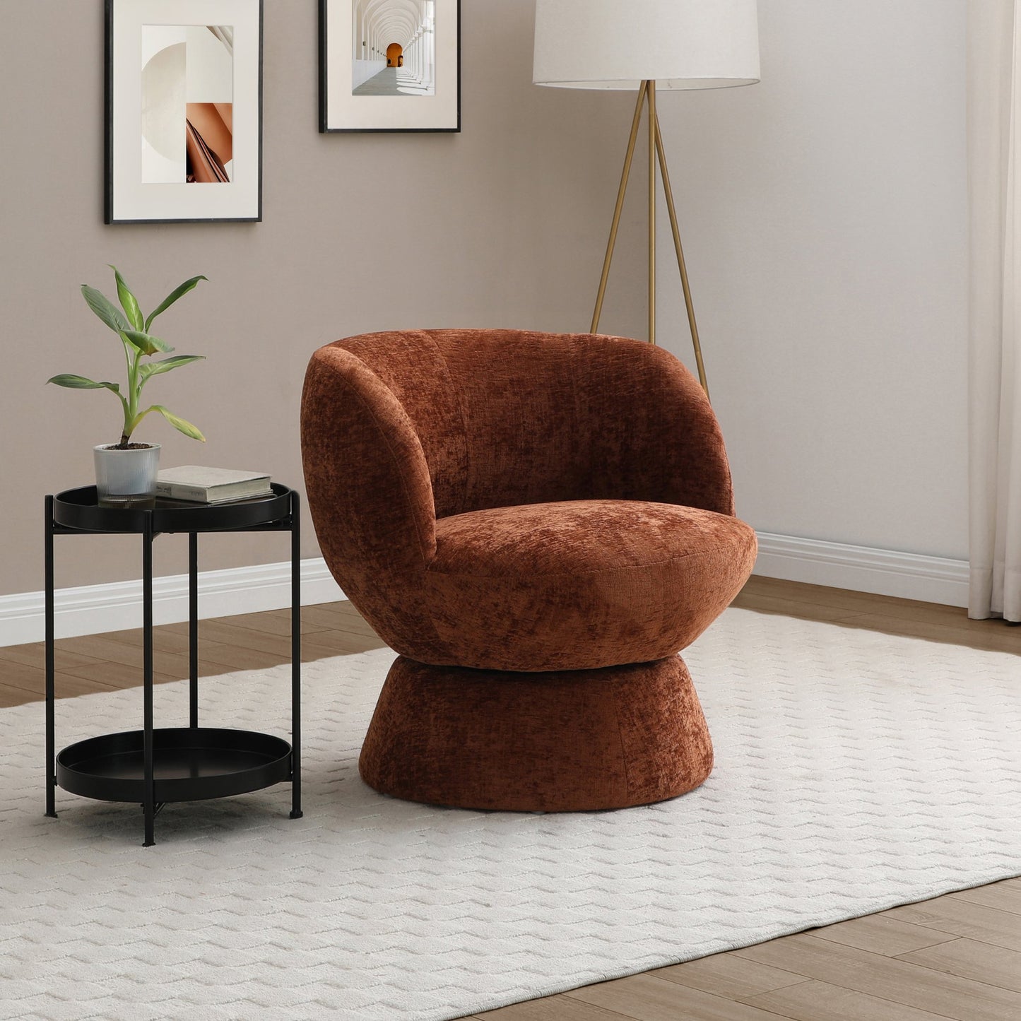 Experience comfort and style with the Tulip Swivel Chair – the perfect blend of luxury and practicality. Upholstered in soft chenille fabric. Free UK Mainland Delivery. Shop online today at www.nobleandnook.co.uk