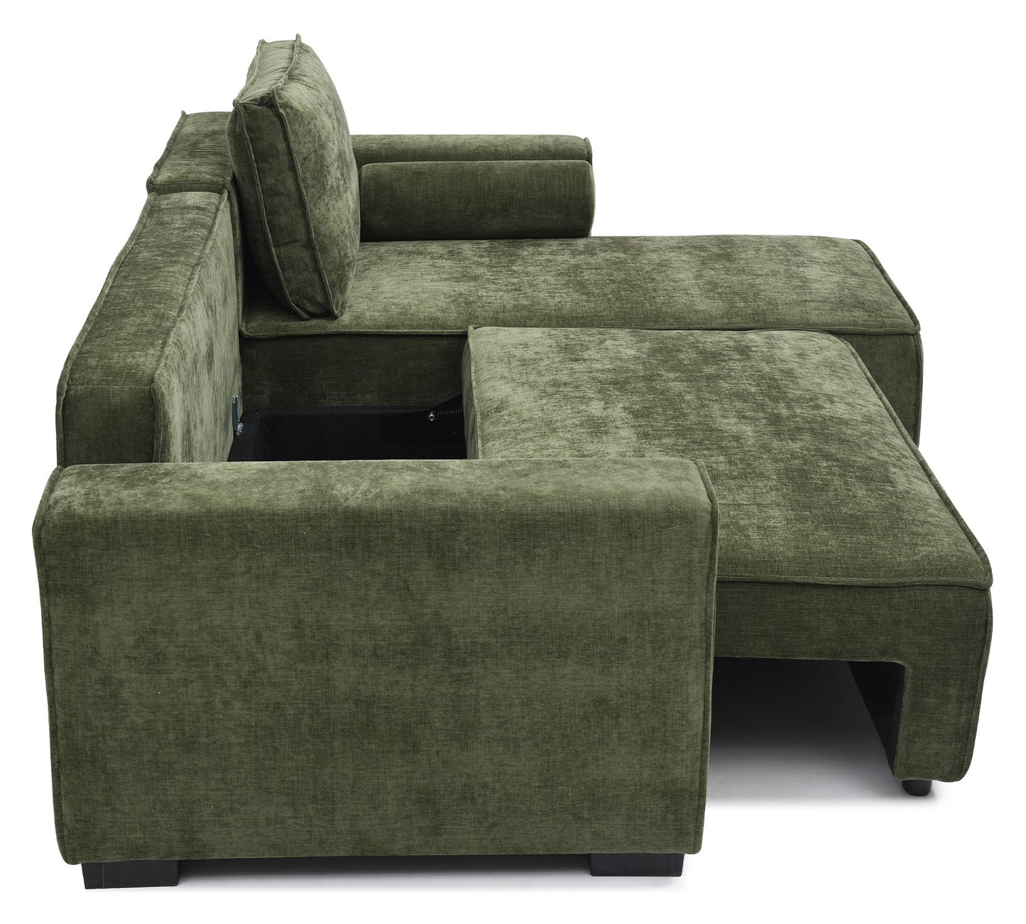 Shop the Harrison Corner Sofa Bed in Olive, a versatile and stylish solution for modern homes. This corner sofa bed offers the perfect balance of comfort and practicality.Shop online today at www.nobleandnook.co.uk