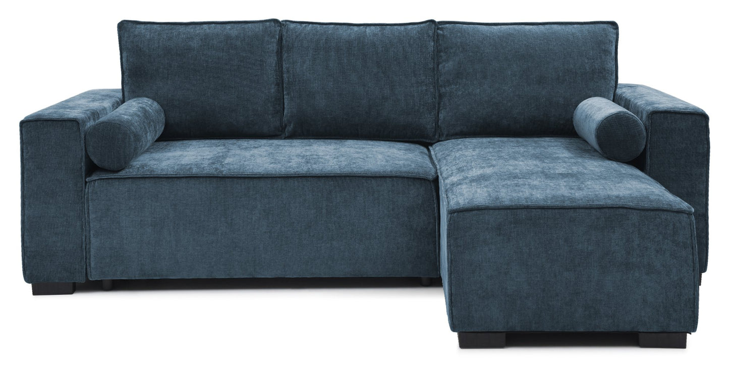 Shop the Harrison Corner Sofa Bed in Navy Blue, a versatile and stylish solution for modern homes. This corner sofa bed offers the perfect balance of comfort and practicality. Shop online today at www.nobleandnook.co.uk