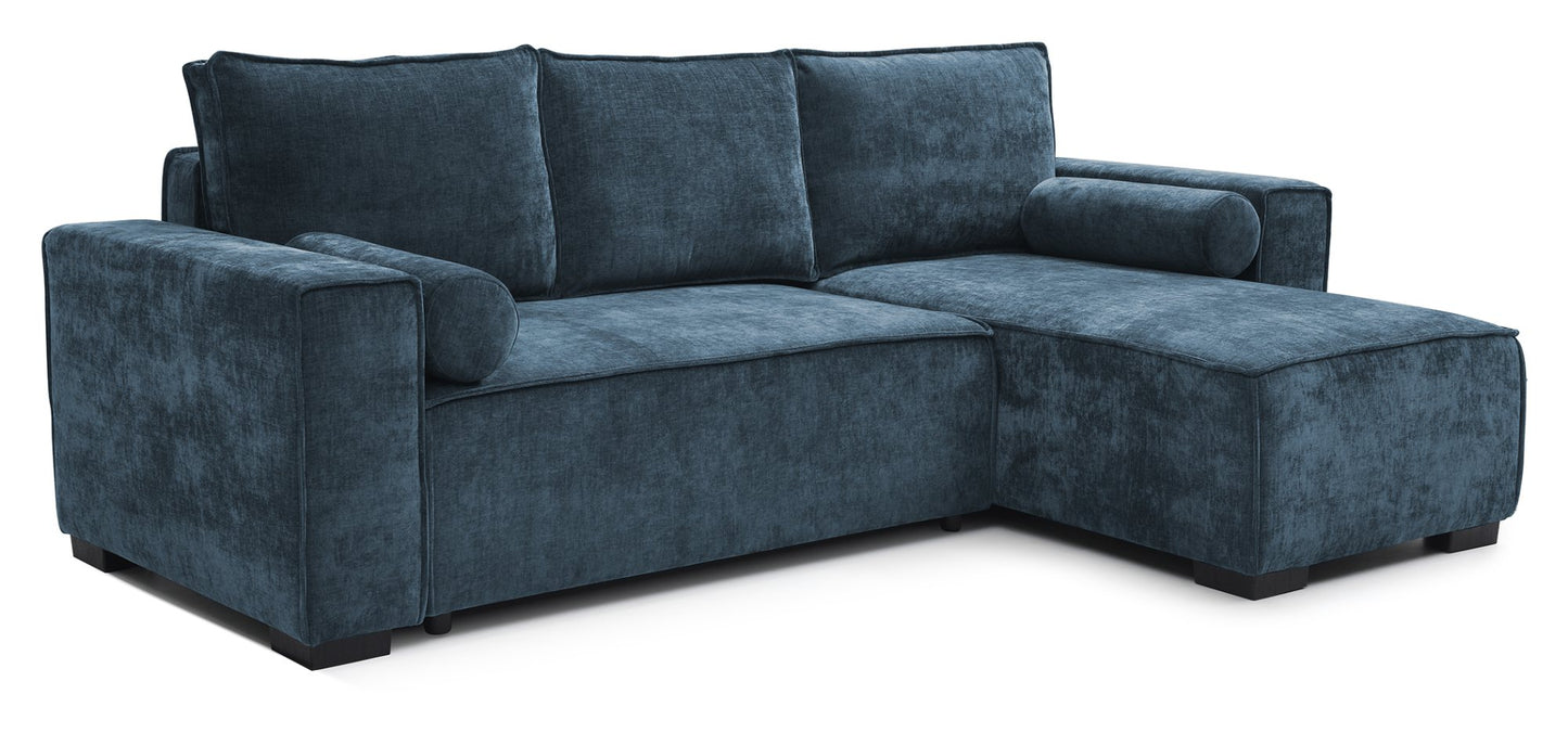 Shop the Harrison Corner Sofa Bed in Navy Blue, a versatile and stylish solution for modern homes. This corner sofa bed offers the perfect balance of comfort and practicality. Shop online today at www.nobleandnook.co.uk