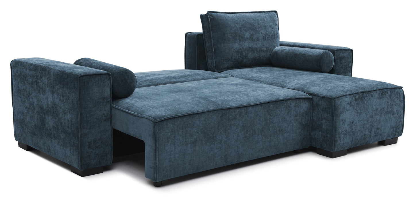 Shop the Harrison Corner Sofa Bed in Navy Blue, a versatile and stylish solution for modern homes. This corner sofa bed offers the perfect balance of comfort and practicality. Shop online today at www.nobleandnook.co.uk