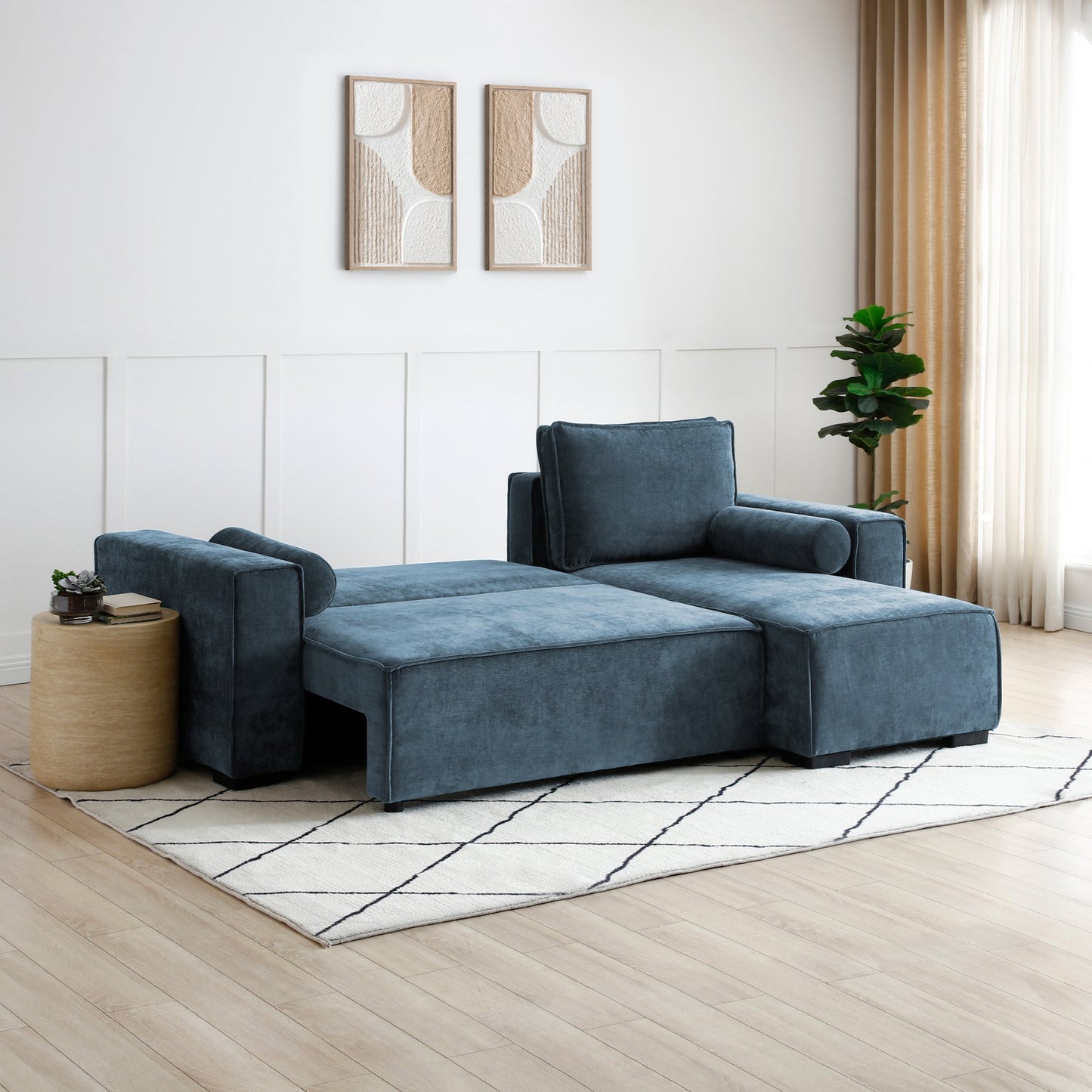 Shop the Harrison Corner Sofa Bed in Navy Blue, a versatile and stylish solution for modern homes. This corner sofa bed offers the perfect balance of comfort and practicality. Shop online today at www.nobleandnook.co.uk