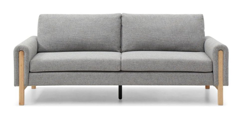 Spacious 3-seater sofa with versatile click-clack mechanism to convert to comfortable bed – H90xW221xD88cm. An ideal solution for modern living. www.nobleandnook.co.uk