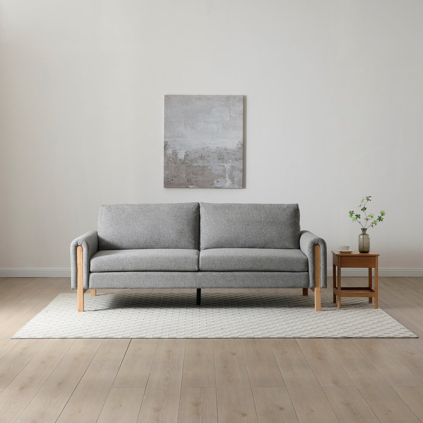 Spacious 3-seater sofa with versatile click-clack mechanism to convert to comfortable bed – H90xW221xD88cm. An ideal solution for modern living. www.nobleandnook.co.uk