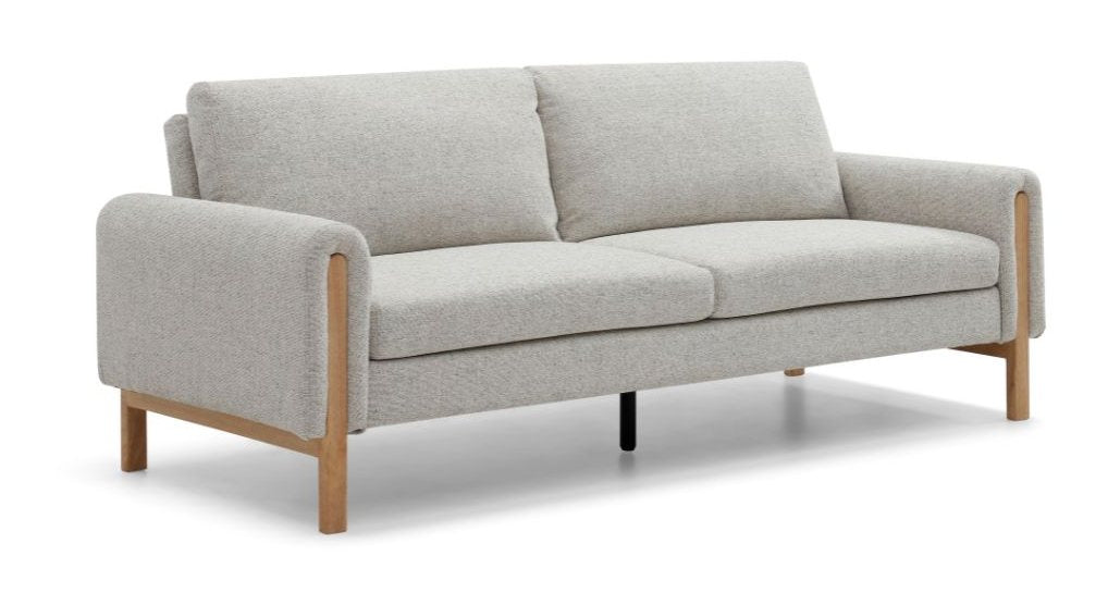 Spacious 3-seater sofa with versatile click-clack mechanism to convert to comfortable bed – H90xW221xD88cm. An ideal solution for modern living. www.nobleandnook.co.uk