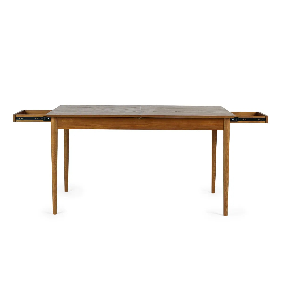 Bring timeless charm and functionality to your dining space with the Lowry Extending Dining Table with 2 Drawers in luxurious cherry ash wood and veneer. H78xD90xW180 cm Shop online today at www.nobleandnook.co.uk