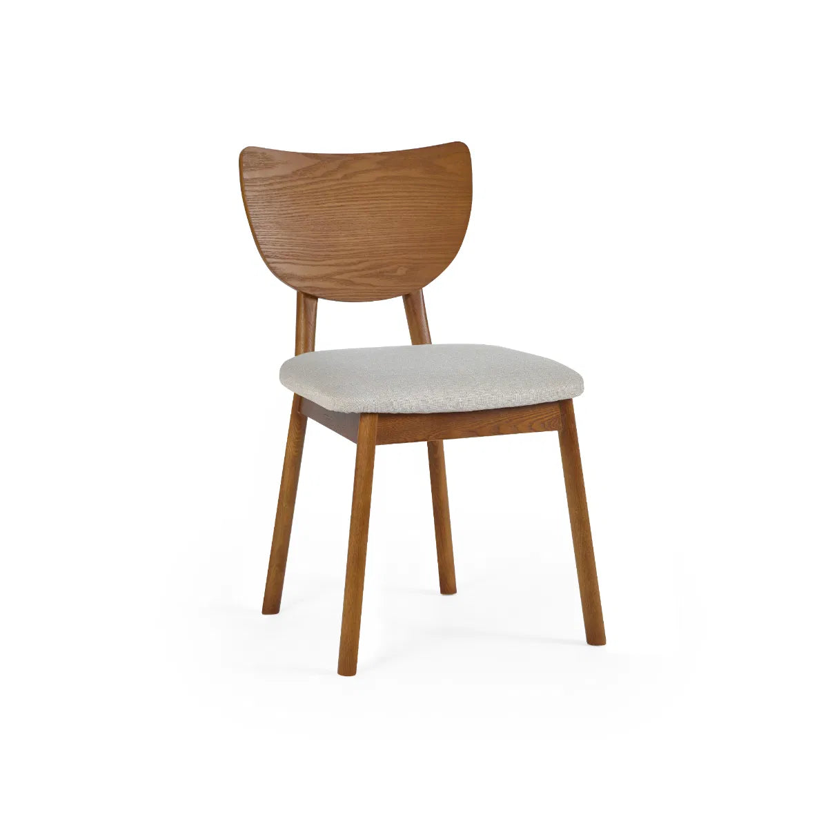 Shop the Lowry Dining Chair with upholstered seat, combining retro-inspired charm with modern craftsmanship, creating a timeless piece for any dining or occasional space. Shop online today at www.nobleandnook.co.uk