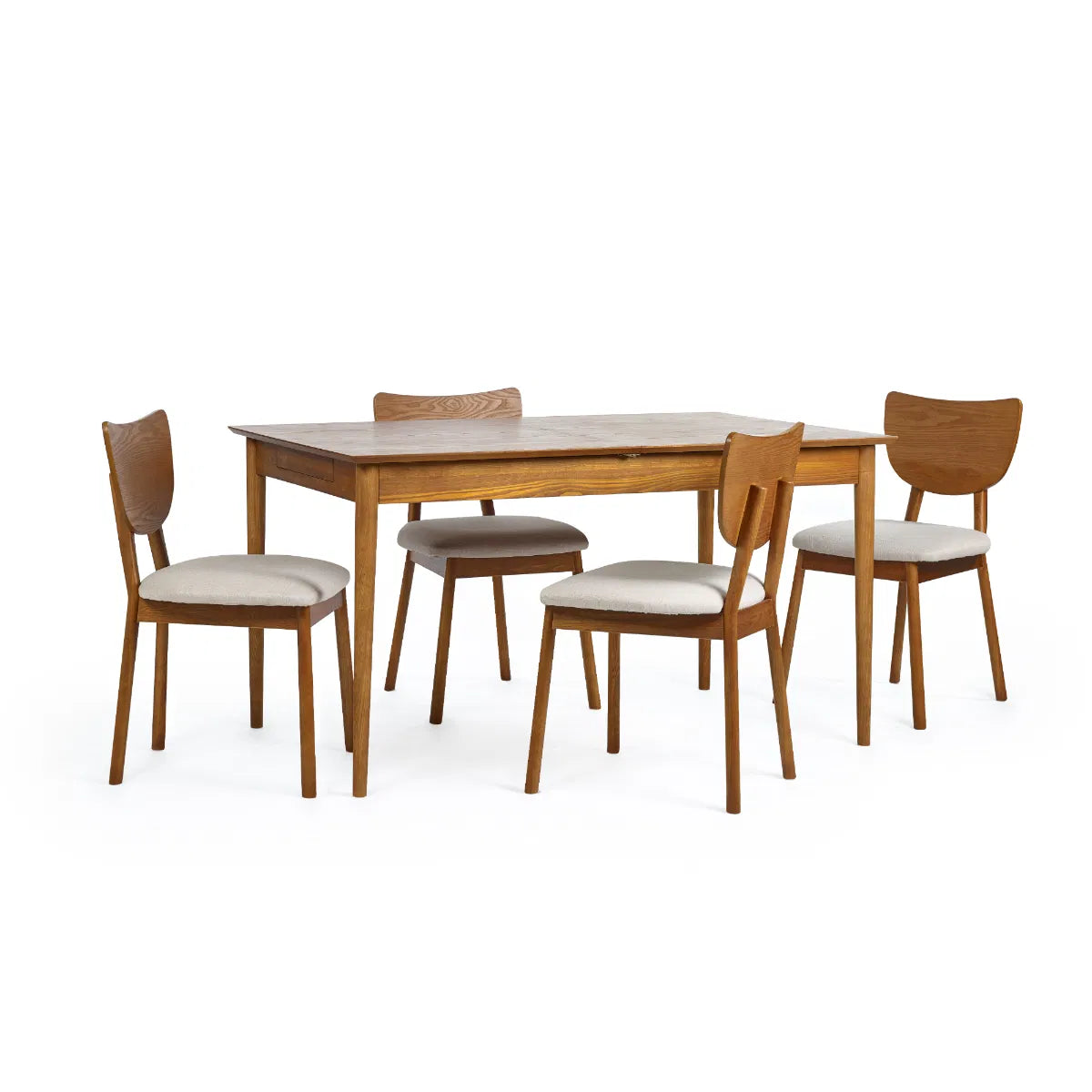 Shop the Lowry Dining Chair with upholstered seat, combining retro-inspired charm with modern craftsmanship, creating a timeless piece for any dining or occasional space. Shop online today at www.nobleandnook.co.uk