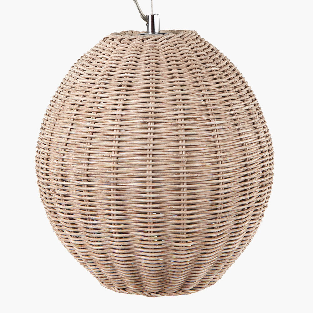 Crafted from exquisite antique cream-wash rattan and featuring an attractive oval design by Pacific Lifestyle. Shop online now at www.nobleandnook.co.uk